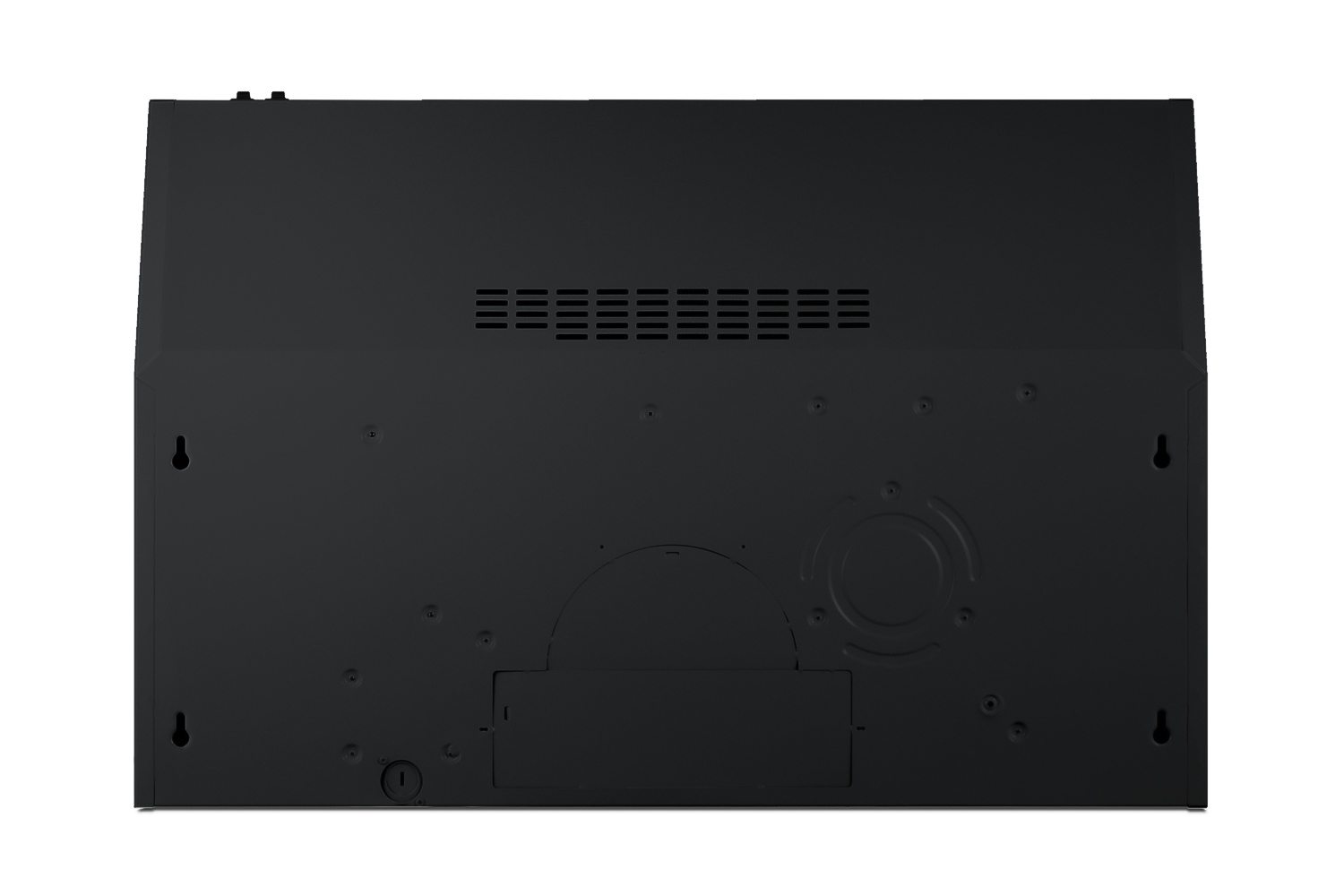 30 inch wide ADA compliant under cabinet convertible range hood for ducted or ductless use in black, made in North America with a remote wall switch